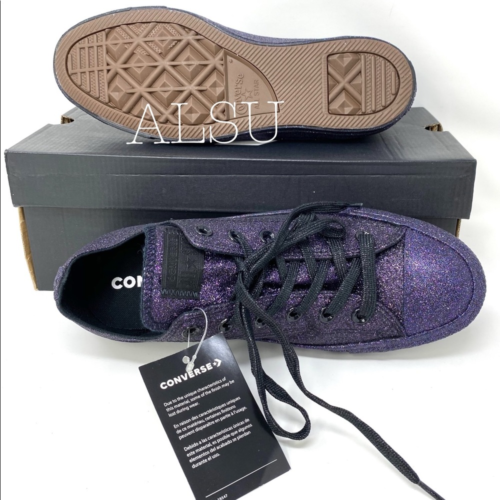 Converse Chuck Taylor All Star Purple Black Women - Picture 4 of 9